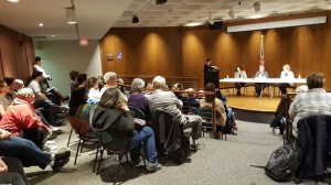 Audience listening to Democratic candidates for Ohio House District 24